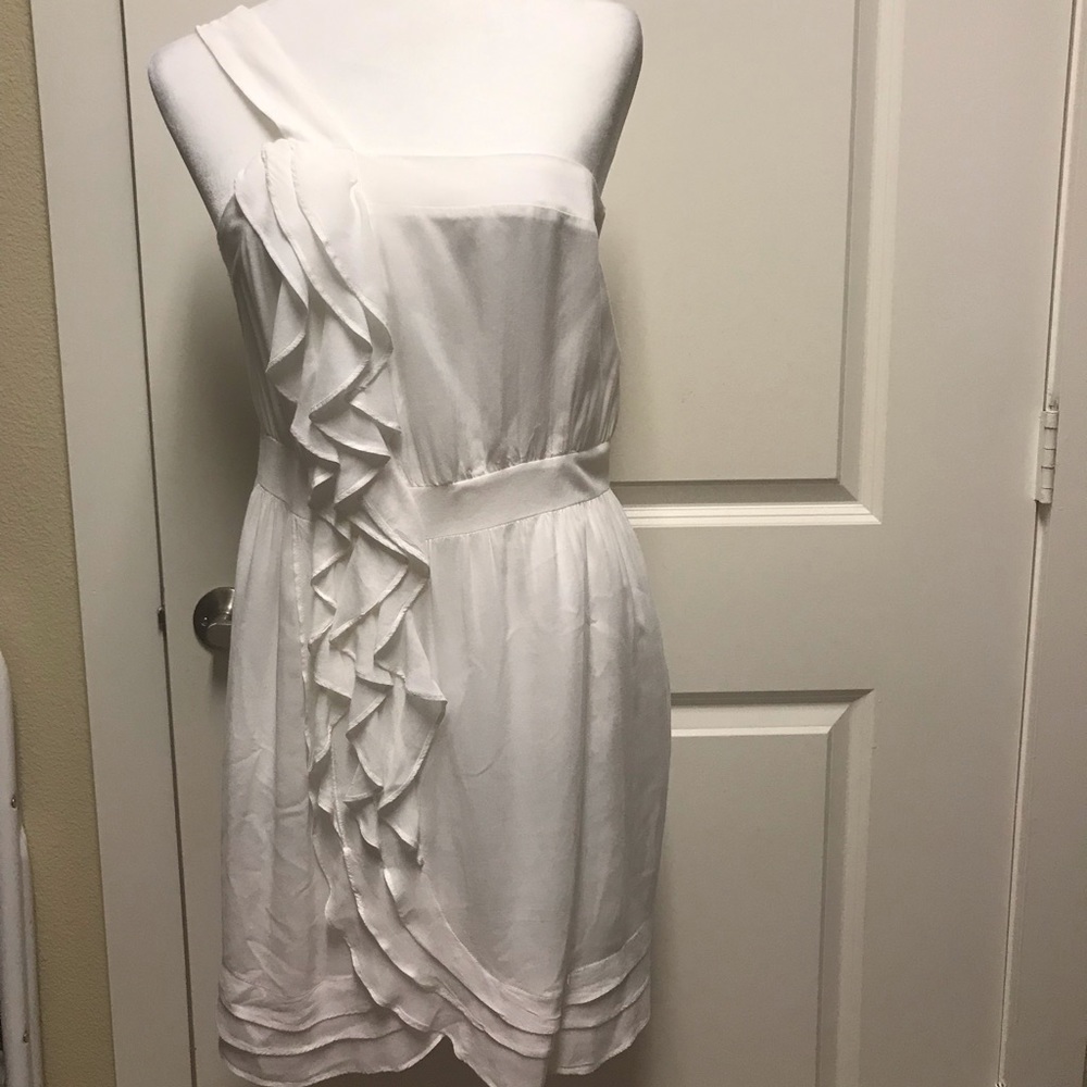 BCBGeneration One shoulder White Dress